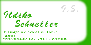 ildiko schneller business card
